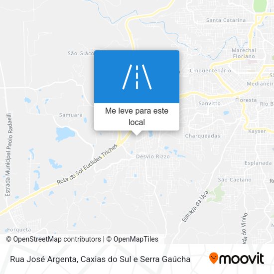 Rua José Argenta mapa