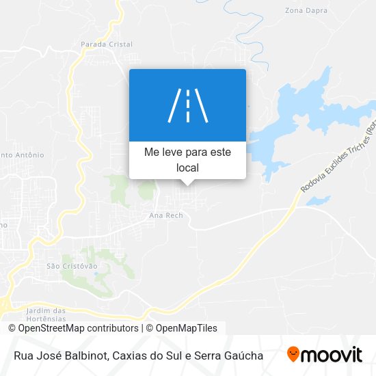 Rua José Balbinot mapa