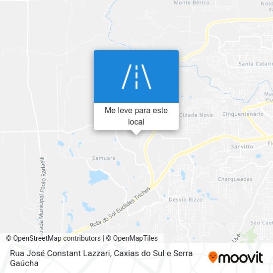 Rua José Constant Lazzari mapa