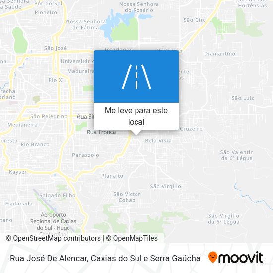 Rua José De Alencar mapa