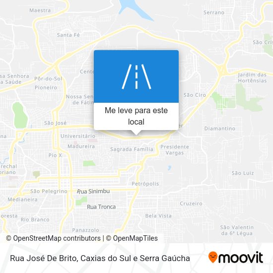 Rua José De Brito mapa