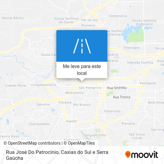 Rua José Do Patrocínio mapa