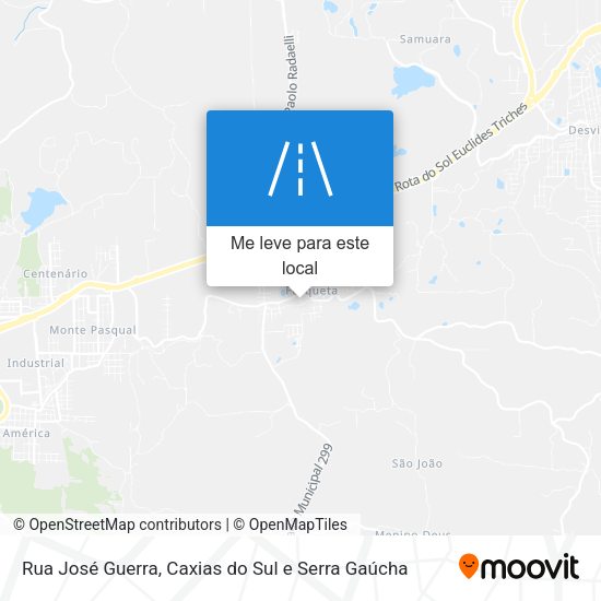 Rua José Guerra mapa