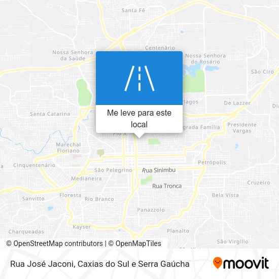 Rua José Jaconi mapa