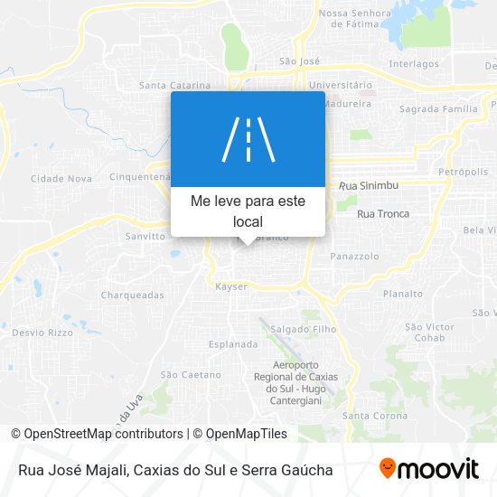 Rua José Majali mapa