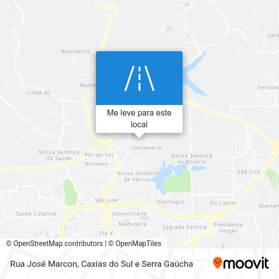 Rua José Marcon mapa