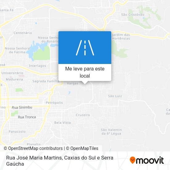 Rua José Maria Martins mapa