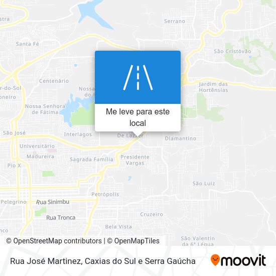 Rua José Martinez mapa
