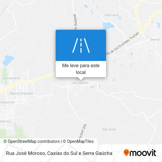 Rua José Moroso mapa