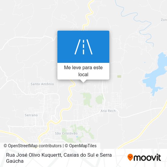 Rua José Olivo Kuquertt mapa