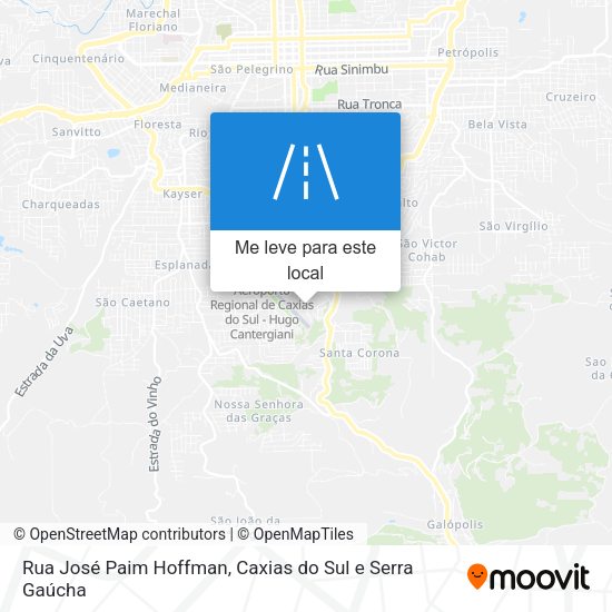 Rua José Paim Hoffman mapa