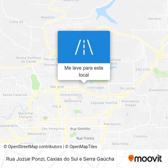 Rua Jozue Ponzi mapa
