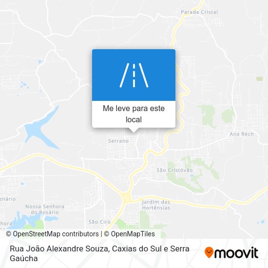 Rua João Alexandre Souza mapa