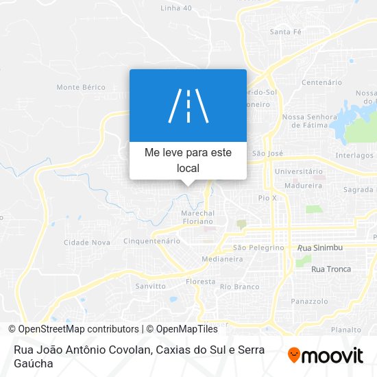 Rua João Antônio Covolan mapa