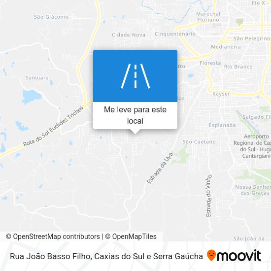 Rua João Basso Filho mapa