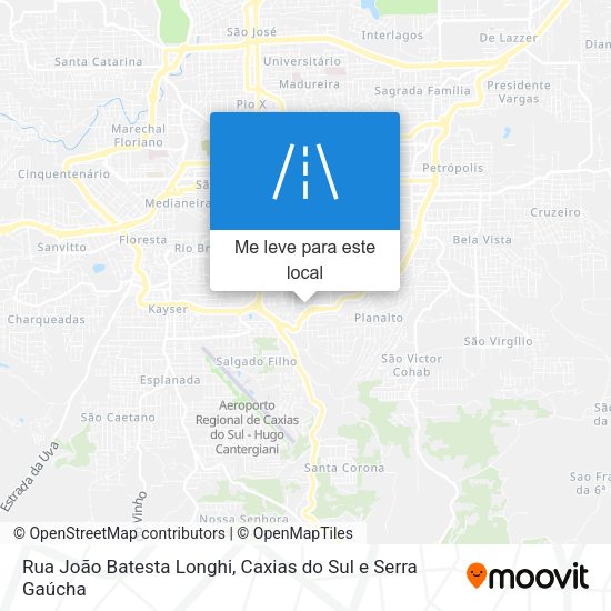 Rua João Batesta Longhi mapa