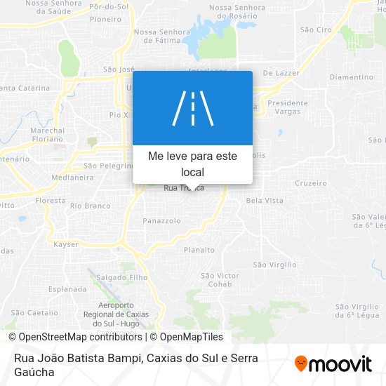 Rua João Batista Bampi mapa