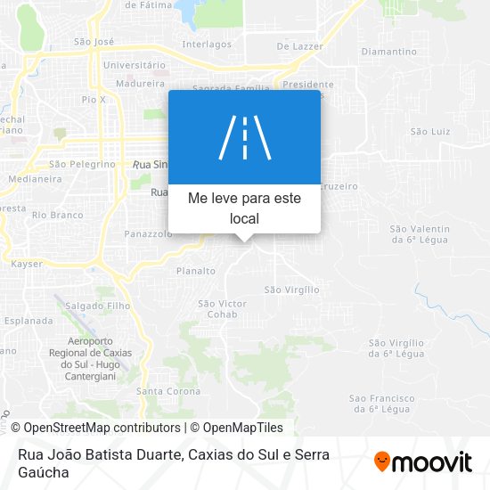Rua João Batista Duarte mapa