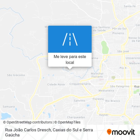 Rua João Carlos Dresch mapa