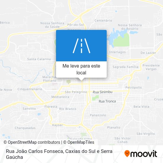 Rua João Carlos Fonseca mapa