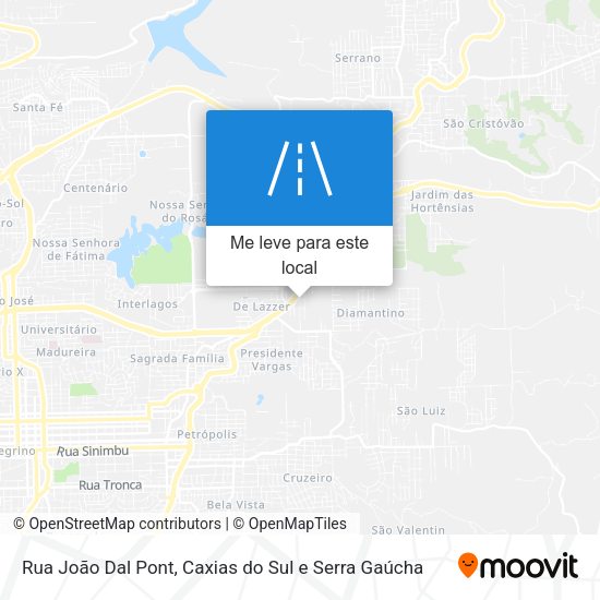 Rua João Dal Pont mapa