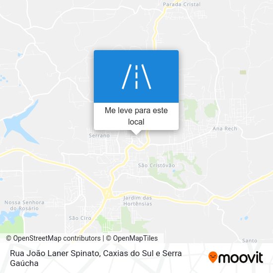 Rua João Laner Spinato mapa