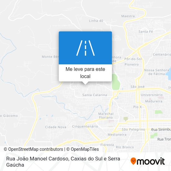 Rua João Manoel Cardoso mapa
