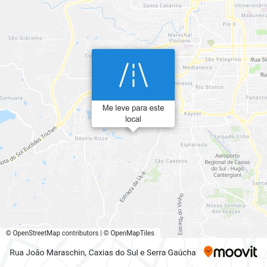 Rua João Maraschin mapa
