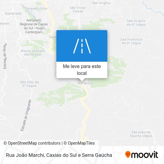 Rua João Marchi mapa