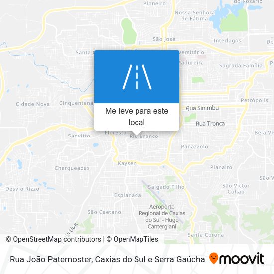 Rua João Paternoster mapa