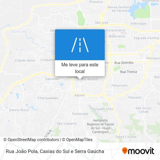 Rua João Pola mapa