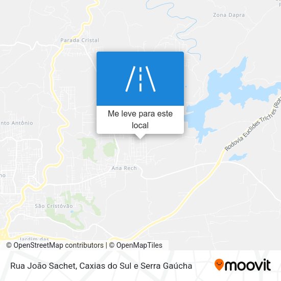 Rua João Sachet mapa