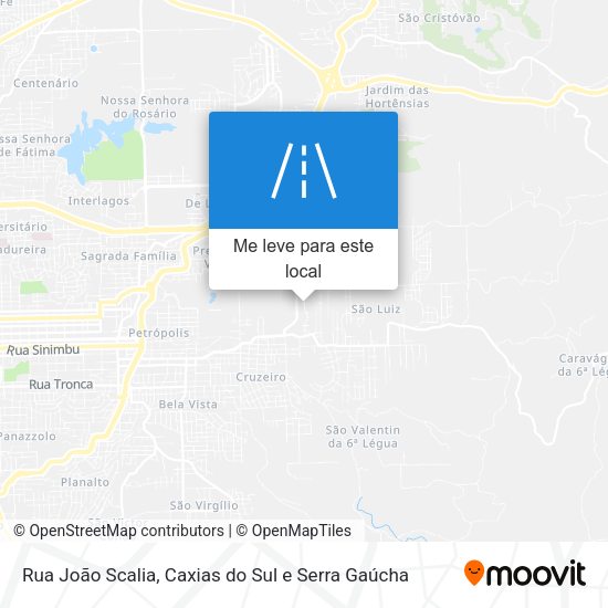 Rua João Scalia mapa