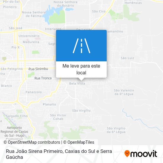 Rua João Sirena Primeiro mapa