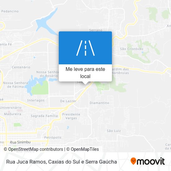 Rua Juca Ramos mapa