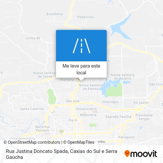Rua Justina Doncato Spada mapa