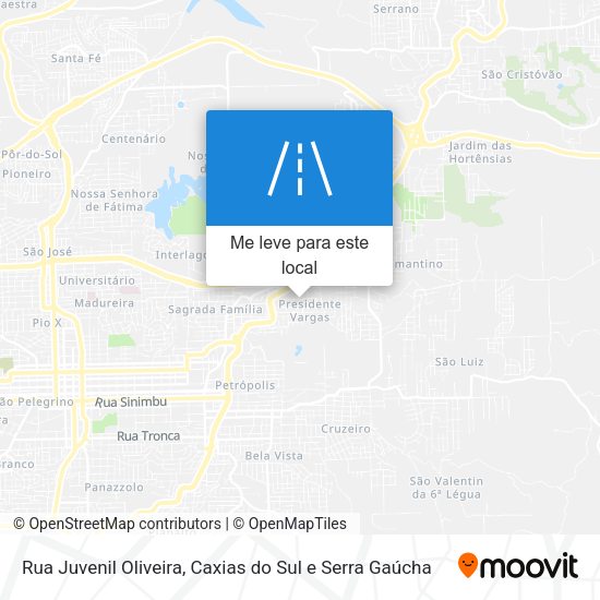 Rua Juvenil Oliveira mapa