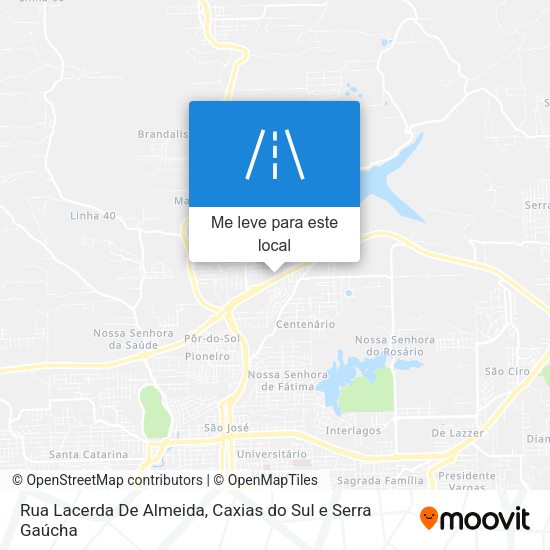 Rua Lacerda De Almeida mapa