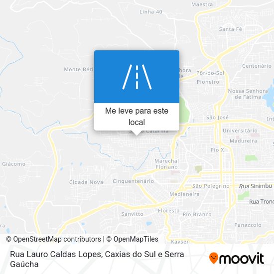 Rua Lauro Caldas Lopes mapa