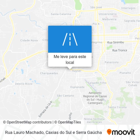 Rua Lauro Machado mapa