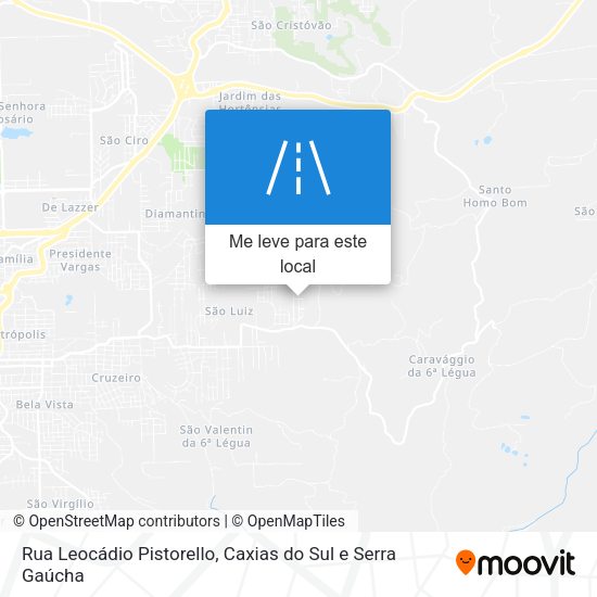 Rua Leocádio Pistorello mapa