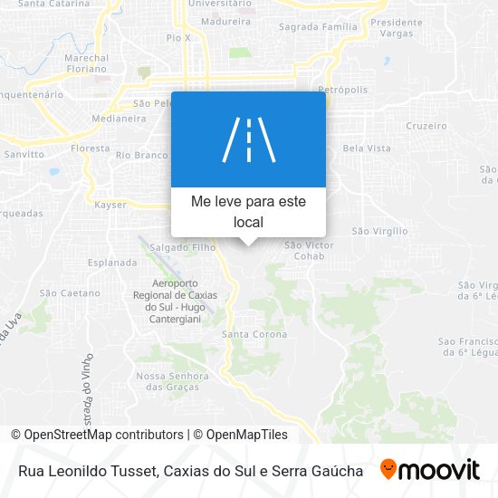 Rua Leonildo Tusset mapa