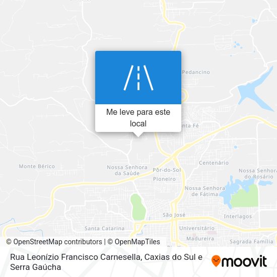 Rua Leonízio Francisco Carnesella mapa