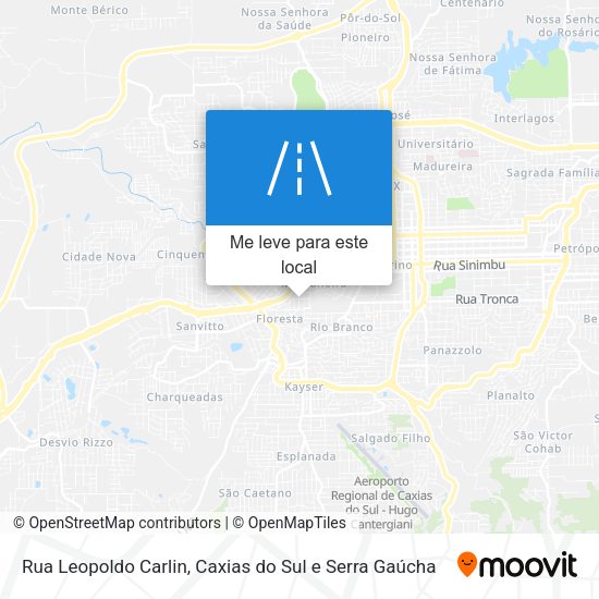 Rua Leopoldo Carlin mapa