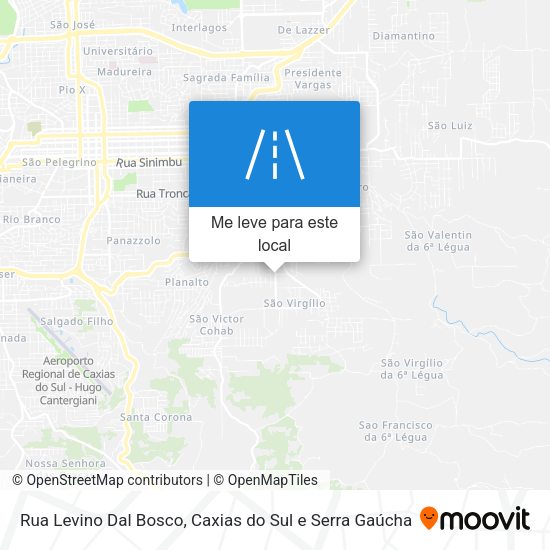 Rua Levino Dal Bosco mapa