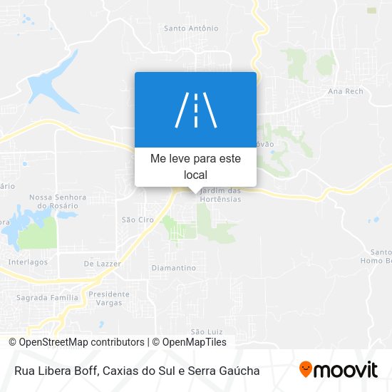 Rua Libera Boff mapa