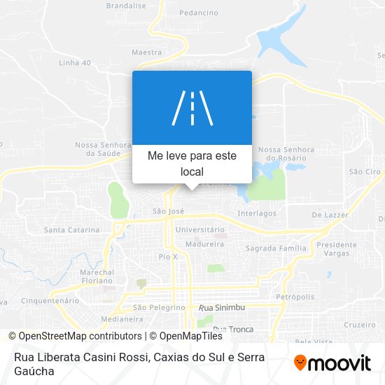 Rua Liberata Casini Rossi mapa