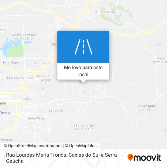 Rua Lourdes Maria Tronca mapa