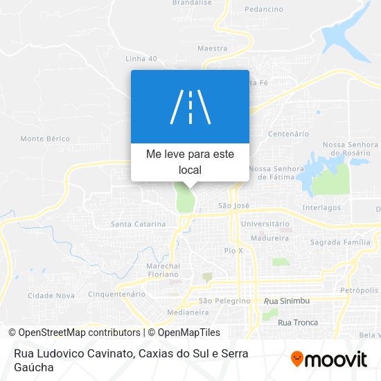 Rua Ludovico Cavinato mapa