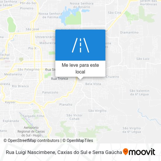 Rua Luigi Nascimbene mapa